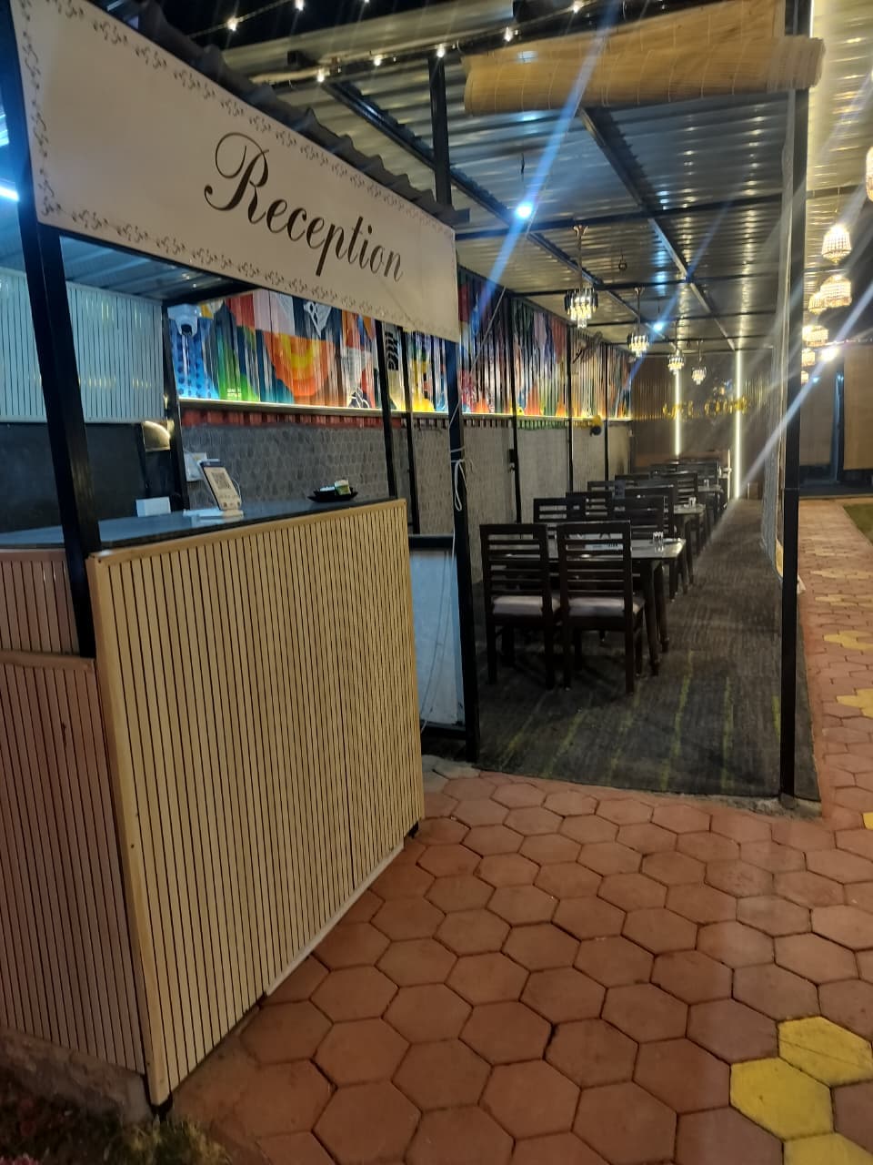 Family dining space at Swad ki Mehfil Mughlai restaurant Indore